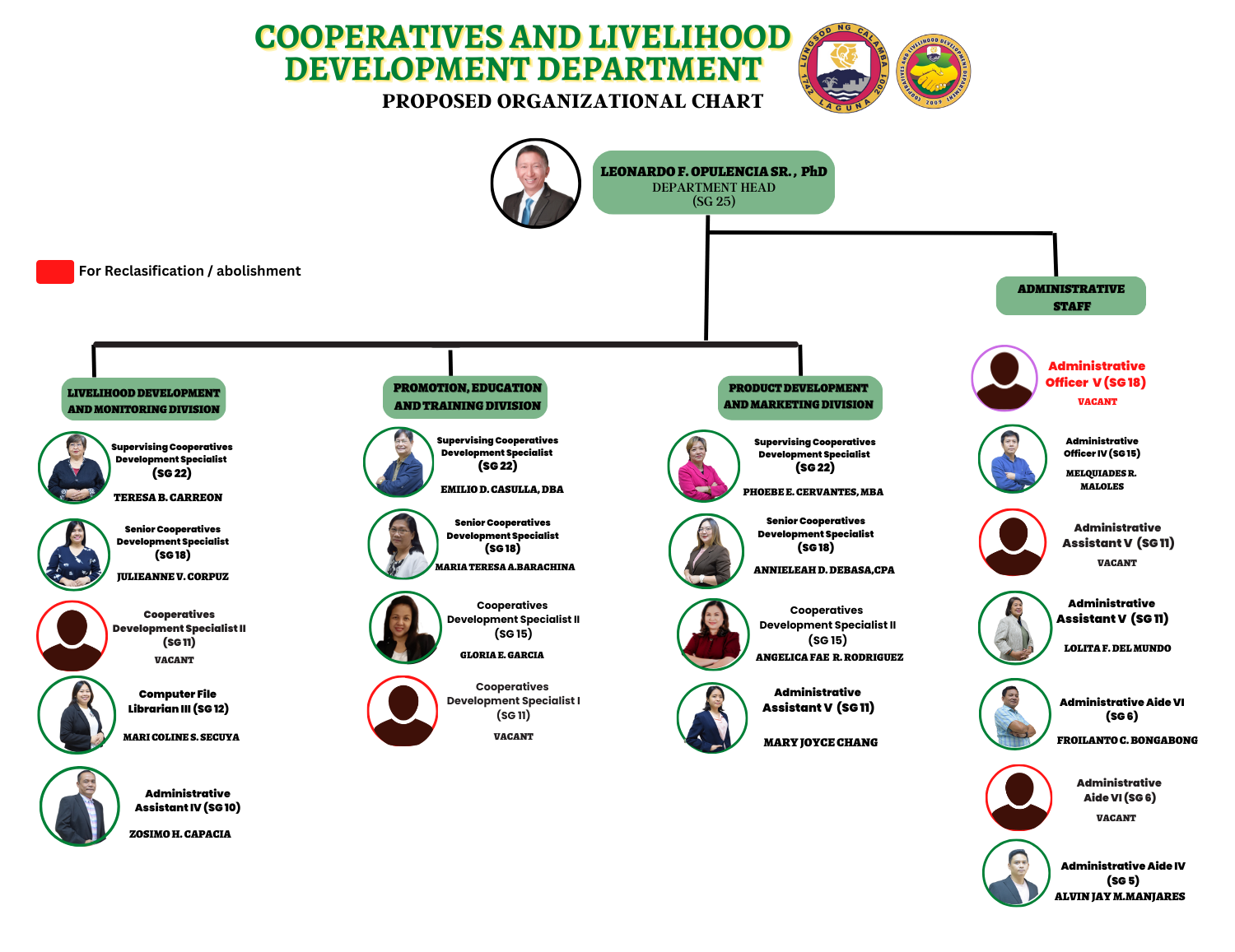 CLDD Organizational Chart